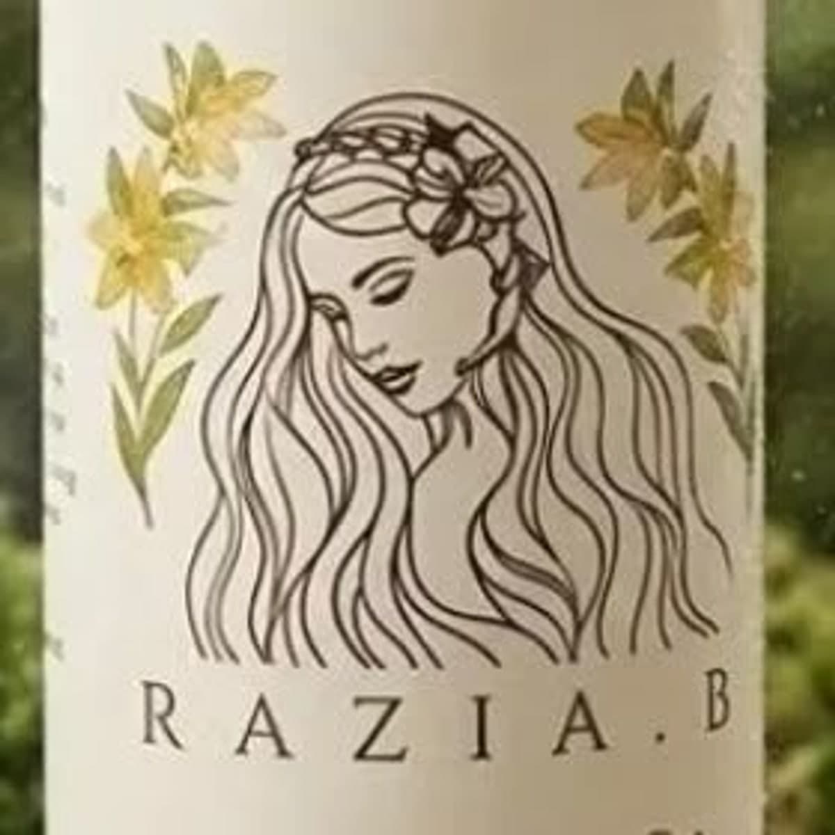 Razia B. Organic Hair Oil label, up close